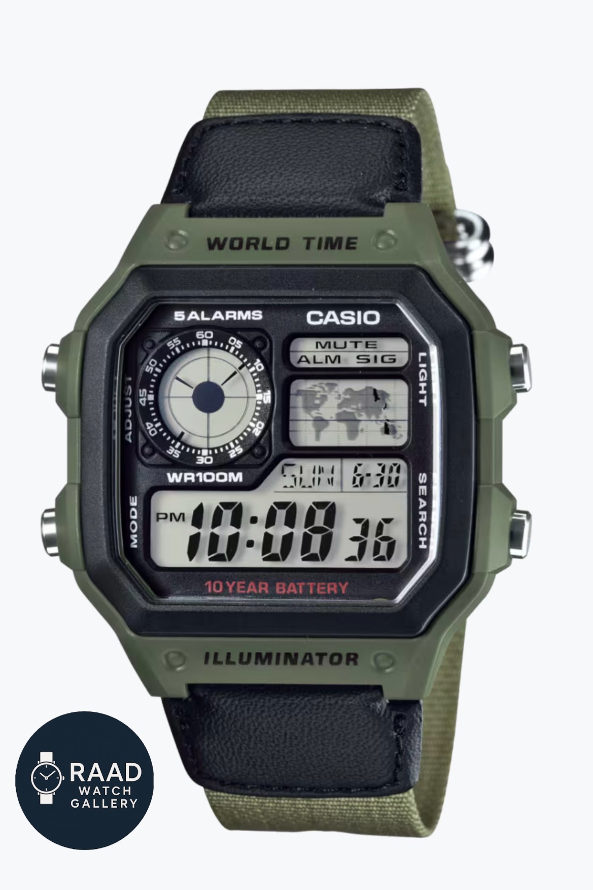 ساعت مچی دیجیتال مردانه کاسیو AE-1200WHB-3BVDF